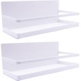 thumbnail image 1 of Magnetic Spice Rack Refrigerator Side Magnetic Spice Rack Kitchen Magnetic Shelf Magnetic Fridge Shelf Perfect Space Saver for Kitchen/Apartment 2 Pack (White), 1 of 5