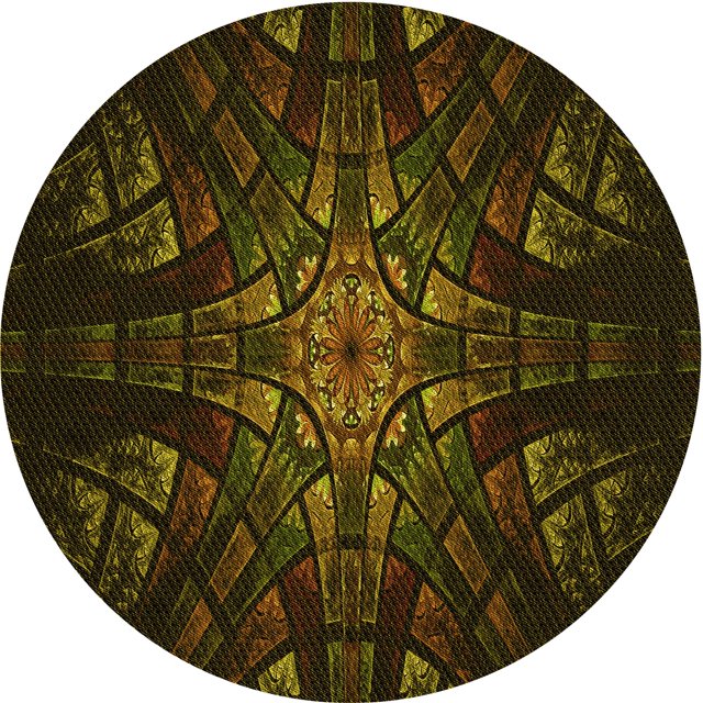 Ahgly Company Machine Washable Indoor Round Transitional Dark Bronze Brown Area Rugs, 4' Round