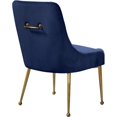 thumbnail image 2 of Pemberly Row Modern 19.5"H Velvet Dining Chair in Navy (Set of 2), 2 of 6