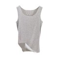 thumbnail image 2 of UPPADA Womens Crewneck Tank Tops Summer Sleeveless Scoop Neck Tees Solid Color Basic Slim Fitted Cami Shirts Womens Tank Tops Camisole Top Built In Bra Adjustable Straps,Clearance on sale, 2 of 3