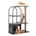 thumbnail image 1 of Costway 47" Large Cat Tree Tower with Top Perch Cat Bed Cat Condo Scratching Posts Indoor Black, 1 of 10