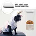 thumbnail image 3 of AURARMLET Dog Supplies Pet Food Storage Container Transparent Plastic 1Pack, 3 of 8