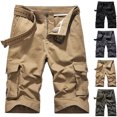 thumbnail image 1 of Sentmoon Men's Shorts Cargo Shorts for Men High Waist Stretchy Loose Fit Running Shorts Men with Pockets Stylish Beach Items for Hot Weather and Humidity M-3XL, 1 of 7