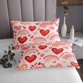 thumbnail image 3 of Erosebridal Love Heart Coverlet Set Twin, Cartoon Rainbow Bedding Set, Childs 2-Piece, 3 of 5