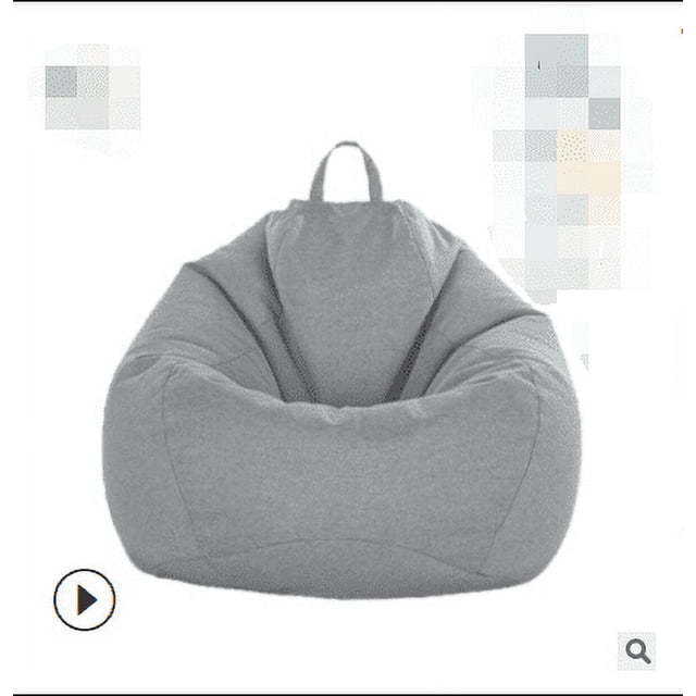 SUNSIOM Fauteuils Classiques Canapé Fauteuil de Repos Pouf Rangement Chaise Intérieur Extérieur. une Housse de Pouf Grise en Coton et Lin au design Moderne et simple, avec une Poignée sur le Dessus pour une Portabilité Facile. Convient aux Adultes et aux Enfants, Cette Housse Est Idéale pour une Utilisation Intérieure et Extérieure. la Housse Est Douce, Respirante et durable, avec une Fermeture Éclair invisible pour un Remplissage Facile. Taille Montrée Semble Être Moyenne (85x105cm).