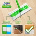 thumbnail image 2 of Swiffer Sweeper 2-in-1 Dry + Wet Floor Mopping and Sweeping Kit, Multi-Surface Kit for Floor Cleaning, Kit Includes 1 Sweeper, 7 Dry Sweeping Cloths, 3 Wet Mopping Cloths, 2 of 12
