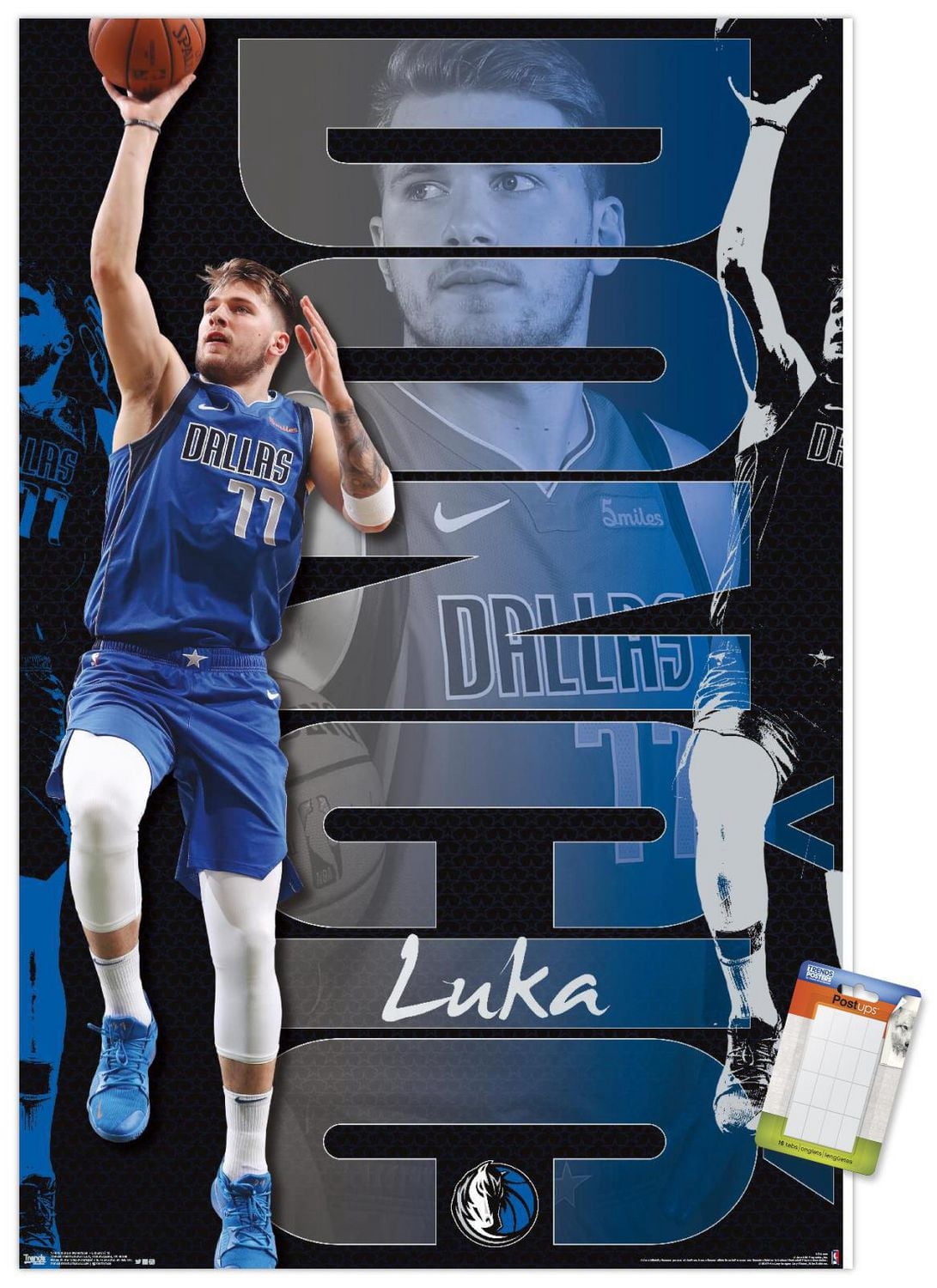 NBA Dallas Mavericks - Luka Doncic 19 Wall Poster, 22.375" x 34"
