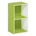 thumbnail image 1 of Pemberly Row Contemporary 2-Tier Open Shelf Bookcase in Green/White, 1 of 6