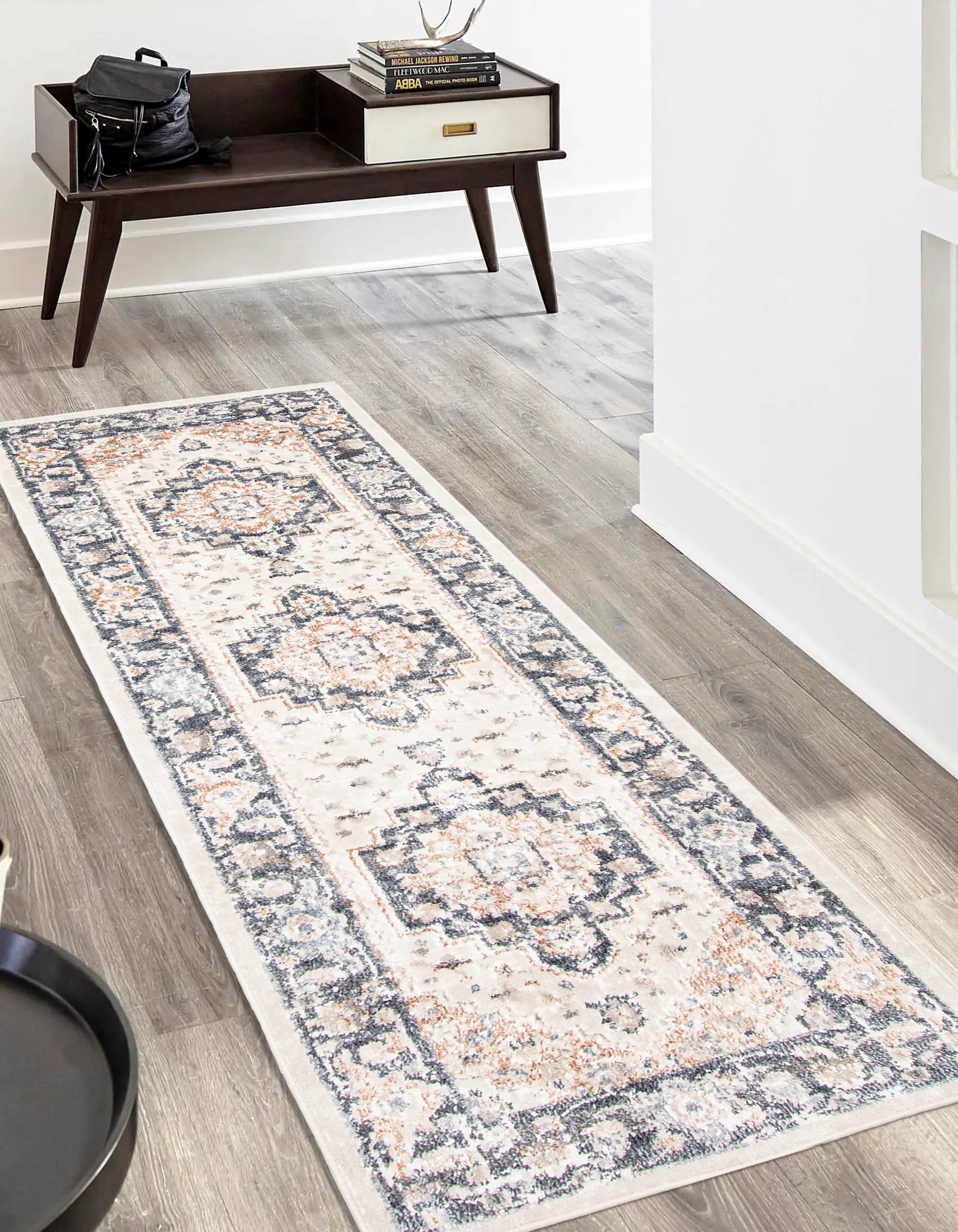ECARPET Heriza Tapis Traditionnel pour Salon, Chambre, Salle A Manger, Entrée, Couloir et Plus Encore.