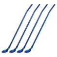 thumbnail image 1 of Unique Bargains 4Pack 8.6' Stainless Steel Spoon Straws Reusable Twist Handle Spoon, Blue, 1 of 5