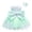 Light Green, variant on FYEGRE Girls Pageant Lace Dresses Baby Birthday Party Embroidery Dress with Headwear Dark Blue 18-24 Months