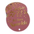 thumbnail image 1 of Inkdotpot Gold Foil Paper Hang Tags Let Love Sparkle Wedding Favor Tags 100 Pieces, 1 of 6