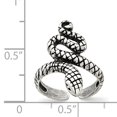 thumbnail image 2 of 925 Sterling Silver Antiqued Snake Toe Ring, 2 of 2