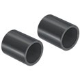 thumbnail image 1 of Unique Bargains Raccord de Tuyau UPVC Douille 25mm, 2 Pack Couplage Droit, Gris Foncé, 1 of 5