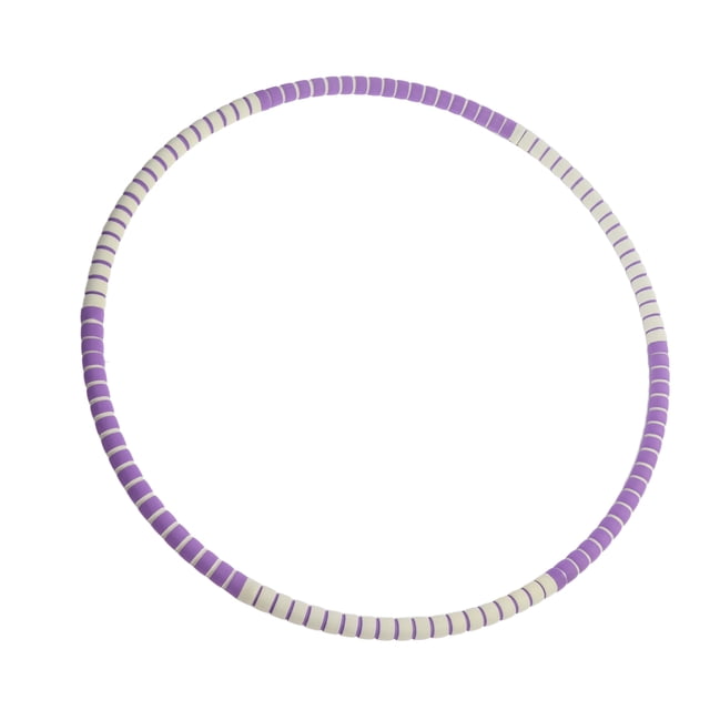 Anneaux Hula, Anneaux Hula Portatifs Lestés pour le Sport 6 Sections Violet Gris