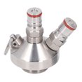 thumbnail image 3 of Beer Keg Growler Spear, Double Ball Lock Mini Keg Dispenser Leakproof Inner Threaded Caps 60psi Pressure  for Homebrew, 3 of 7