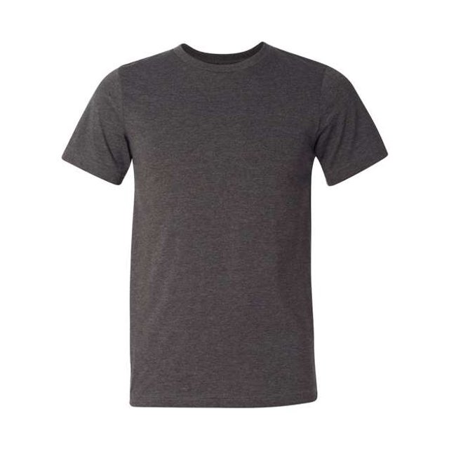 Bella Canvas Mens CVC Jersey Tee, 5XL, Dark Grey Heather