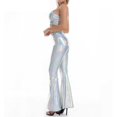 thumbnail image 4 of LUOGENLI Pantalon Décontracté pour Femme Pantalon Décontracté pour Femme Couleur Évasée Coupe Ajustée Festival Performance Pantalon Habillé Pantalon Évasé Femme Pantalon Décontracté Pantalon Décontracté pour Femme Coupe Décontractée Taille Extensible Vert TTG, 4 of 5