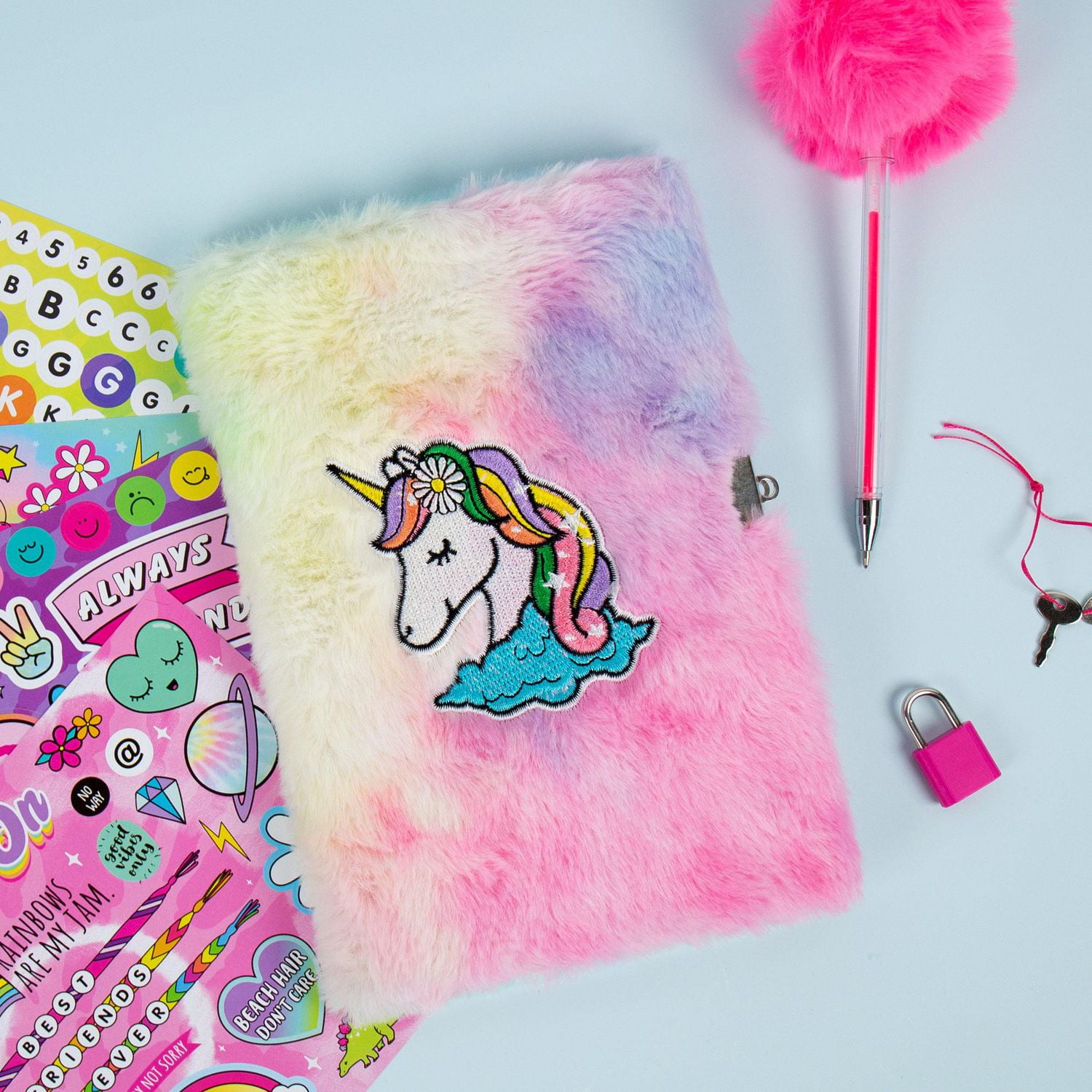 Just My Style® Journal pelucheux tie-dye