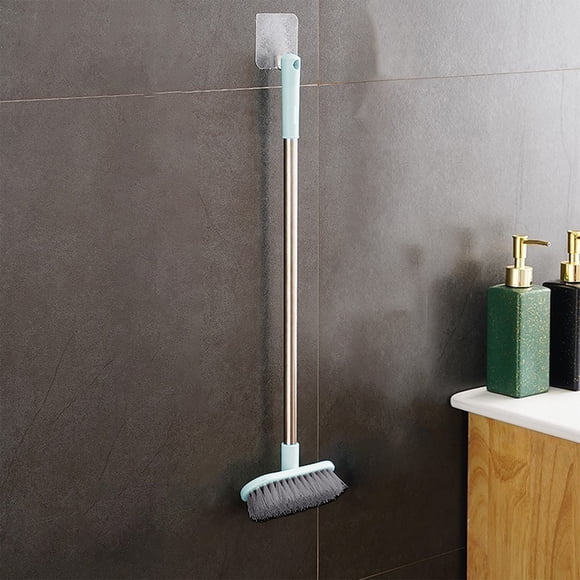 UsTZtai Long Handle Floor Scrub Brush Cleaner, Extendable Heavy Duty Tile Grout Brush for Shower Kitchen, Stainless Steel Cleaning Tool