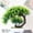 C#34699, variant on Artificial Bonsai Tree Plant in White Pot, PVC Plastic Small Potted Green Decorative Plant, 28 cm Tall, for Home Office Table Garden Ornaments, 1 Pack