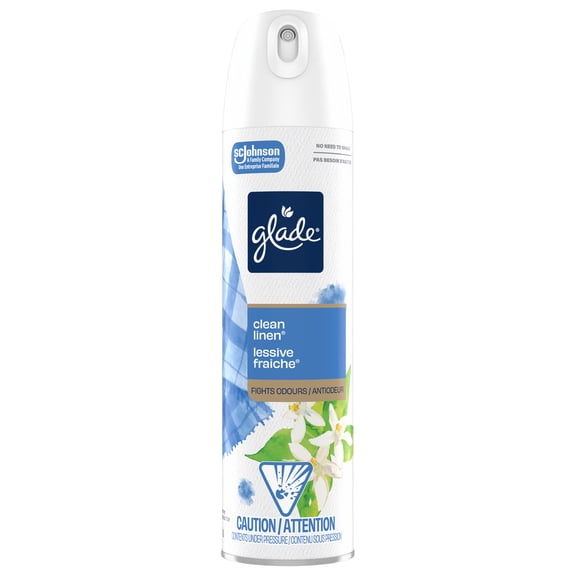 Glade® Air Freshener Odor Fighting Room Spray, Clean Linen
