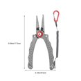 thumbnail image 2 of EGNMCR Camping & Randonnée Pinces de Route Intégrées en Alliage d'Aluminium Pinces de Pêche Multifonctionnelles wire cutter, 2 of 5