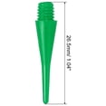 thumbnail image 2 of Uxcell Plastic Dart Tips 100 Pack 2BA Thread Soft Dart Tips Green, 2 of 7
