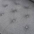 thumbnail image 3 of Chaise CICELY capitonnée en Tissu Gris, 3 of 6