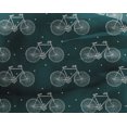 thumbnail image 4 of oneOone Georgette Viscose Fabric Dot & Bicycle Block Print Fabric By The Yard 42 Inch Wide, 4 of 4