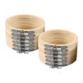 thumbnail image 4 of Rongfmy bamboo Embroidery Hoops bulk set Adjustable 3 inch, 4 of 7