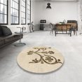 thumbnail image 4 of Ahgly Company Machine Washable Indoor Square Transitional Peru Brown Area Rugs, 4' Square, 4 of 7