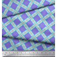 thumbnail image 3 of Soimoi Modal Satin Fabric Diagonal Check Fabric Prints by Yard 42 Inch Wide, 3 of 5