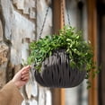 thumbnail image 4 of Yhmxh Home Decor, Room Decor, Wall Decor Hanging Rattan Hanging Basket Planter Water Barrier Designs No Rotten Rootss Plasti c Hanging Basket Planter, 4 of 6