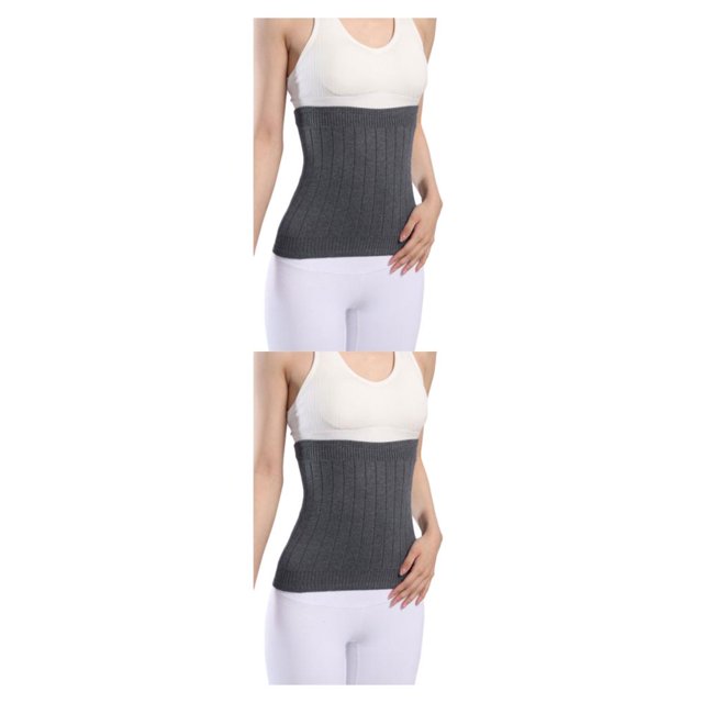 Thinsony Breathable And Moisture Absorbing Waist Back Support For Added Comfort Skin thickened grey L 2Set