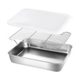 thumbnail image 1 of Binwennn Baking Sheet With Wire Rack And Cover Set Stainless Steel Baking Tray R U St & Warp & Easy Clean Baking Pan For Oven Cooking Cookie Sheet Nonstick round Baking Pan Set for Oven Wire Rack for, 1 of 5