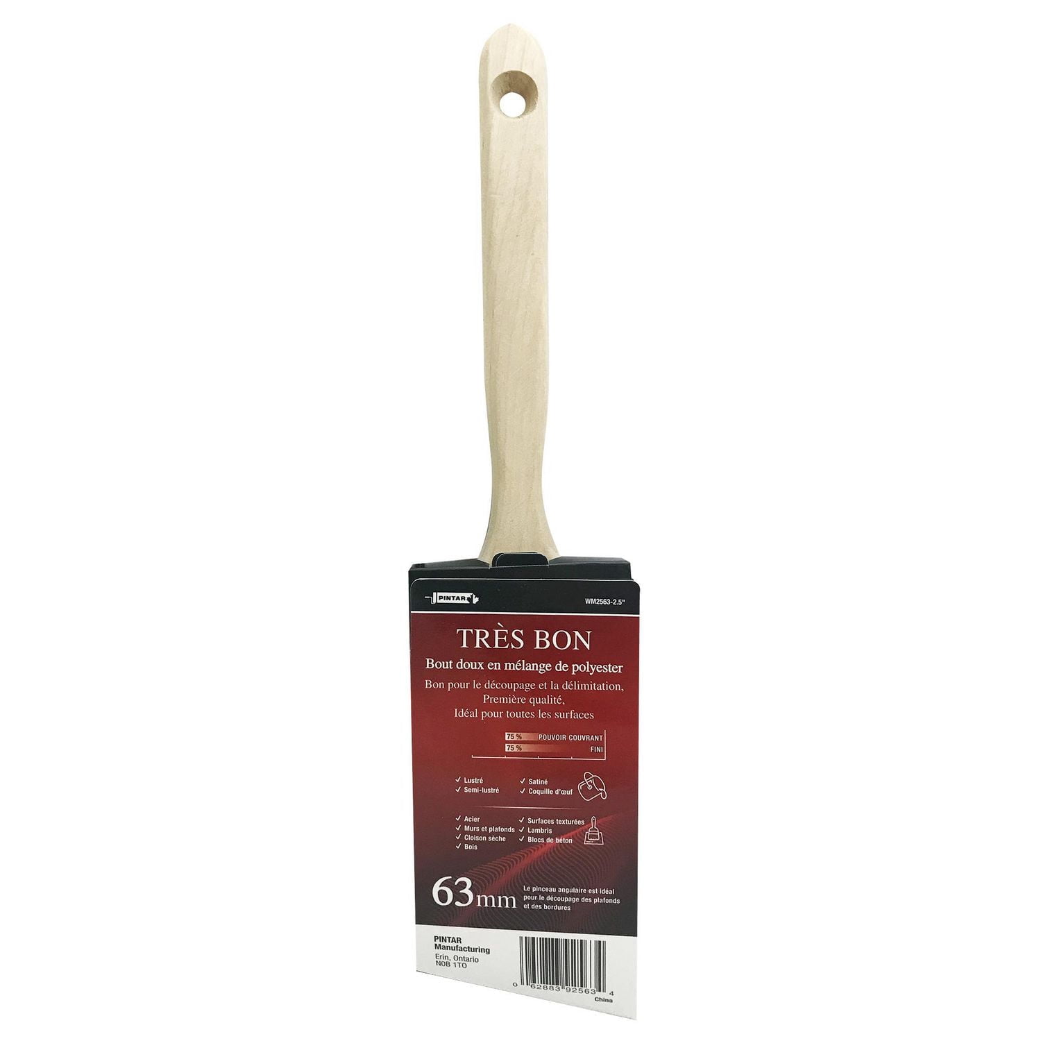 Pintar Manufacturing Corp. pinceau à peinture angulaire de 63mm