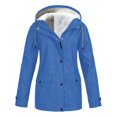 thumbnail image 1 of Spring Military Full-Zip Removable Hooded Cotton Mid-Long Parka Jacket Coat for Women, 1 of 4