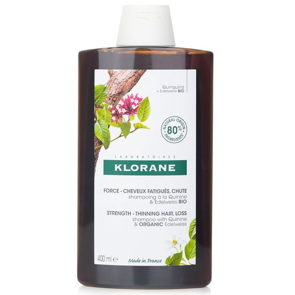 Klorane Shampooing à la Quinine et à l'Edelweiss Biologique (Force pour Cheveux Clairsemés) 400 ml