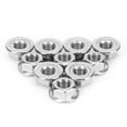 thumbnail image 3 of Flange Nut, Practical Hardware Rust-proof Stainless Steel High Reliability  For Greenhouse Supplies Accessories M8, 3 of 8