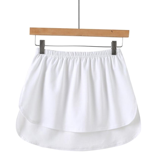 Jupon Rallonge Demi-Long à Étages Superposés Transparent à Rayures Imprimées pour Femme Ichuanyi Grande Taille