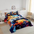 thumbnail image 3 of Erosebridal Gamer Comforter Set Full Size Gaming Comforter for Boys Girls Teens Modern Game Console Controller Bedding Set Joystick Room Decor Multiful Quilt Set, 3 of 7