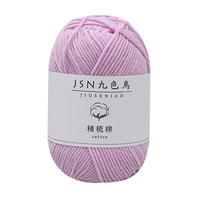 Birdeem 4 Strands of Combed Milk Cotton Thread Diy Doll Cotton Crochet Thread Wool Ball