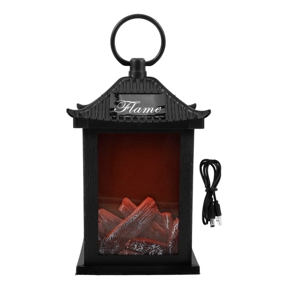 Shisuyan Fireplace LED Lantern Indoor Decorative Hanging Lamp Artificial Fireplace Light Decoration