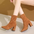 thumbnail image 1 of Styesk Boot Bottes pour Femmes Bottes à Talons Hauts pour Femmes Ankle Boot Chaussures Décontractées Confortables Bottes de Travail pour Femmes, 1 of 9