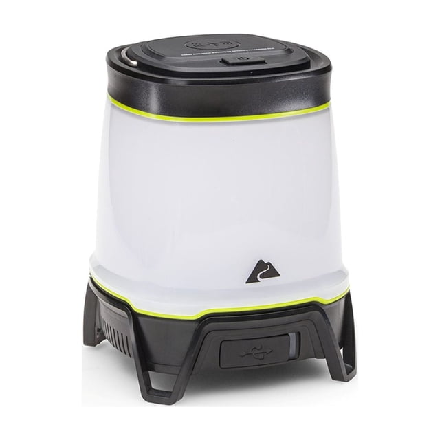 Ozark Trail 4000 Lumen Rechargeable LED Lantern with Qi Wireless Charging Pad – 4 Light Modes, Water-Resistant, Green/Gray