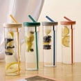 thumbnail image 3 of Foldable Straw Water Bottle Fruit Infuser Water Bottle With Straw Reusable Water Bottles Simply Modern Water Bottle, 3 of 6