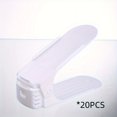 thumbnail image 1 of Organisateur de Chaussures à Fente 2/8/20 Pcs, Étagère Organisatrice de Chaussures Ajustable, Chaussures à Double Couche, 1 of 5