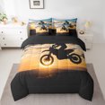 thumbnail image 2 of Ensemble de Douillette Motocross Rider Grand Lit, Sac de Literie Moto 7 Pcs, Ensemble de Literie Sport pour Enfants Garçons Ados Hommes, Ensemble de Draps Moto Réversible avec Douillette, 2 of 5