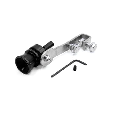 Unique Bargains Black Turbo Sound Whistle Exhaust Muffler Pipe Simulator Whistler for Auto Car